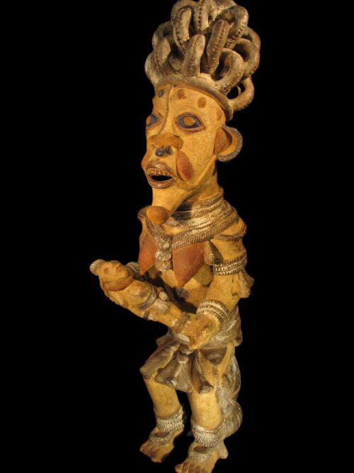 Sitzende Mutter/Kind-Figur