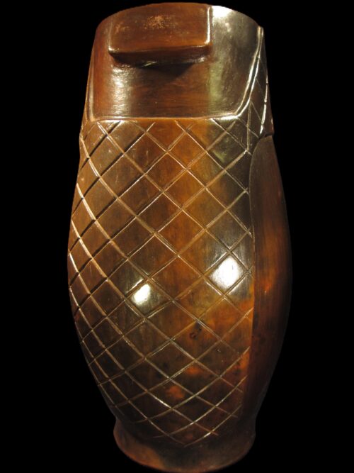 Glasierte Keramikvase